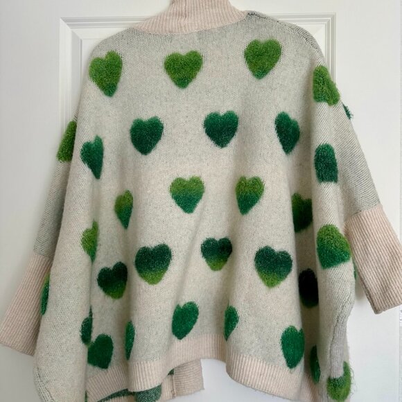 💚 Look by M Oversized Heart Knit Cardigan – One Size – Cozy & Cute - Picture 5 of 5